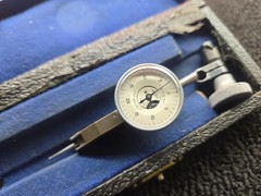 Vintage Alina .0001 Test Indicator with Storage Case And Snug