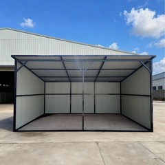 New 20×12 Ft Metal Livestock Shelter Run-in Shed for Cattle Horse Goat Free Ship