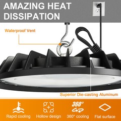 300W UFO Led High Bay Light Industrial Commercial Factory Warehouse Shop Light