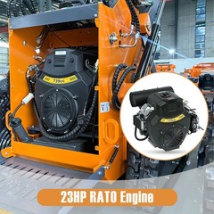 Landhonor Mini Skid Steer Loader 23HP Compact Track Hydraulic Drive for Garden