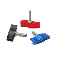 1/4 3/8 UNC Adjustable Clamping Thumb Screw Wing Knob Lever Hand Grip Bolt Metal
