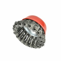 2PC Crew Twist Knot Wire Wheel Cup Brush Set for Drill Angle Grinder Rotary Tool
