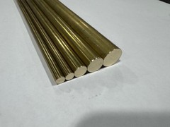 5 Pieces 1/4″ (2) ,3/8″ ,1/2″ & 5/8″ 360 Brass, Solid Round Rod ~ 12″ Long
