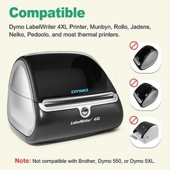 4″ x 6″ Compatible DYMO 4XL Direct Thermal Shipping Labels 1744907 – 220/Roll