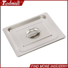 Findmall 2 Pack Hotel Pans 1/2 Size 6″ Deep Stainless Steel Steam Table with Lid
