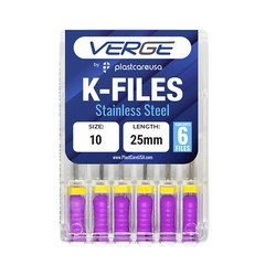 Size 10 25mm Endo K-Files, Endodontic Dental K Files (Premium Stainless Steel)