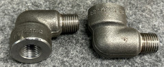 FORGED CARBON STEEL 90° STREET ELBOW SA105N 1/4″ FNPT X 1/4″ MNPT LOT OF 4