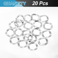 20Pcs 0.83″x0.55″x0.01″ (ODxIDxT) 304 Stainless Steel Wave Spring Washer