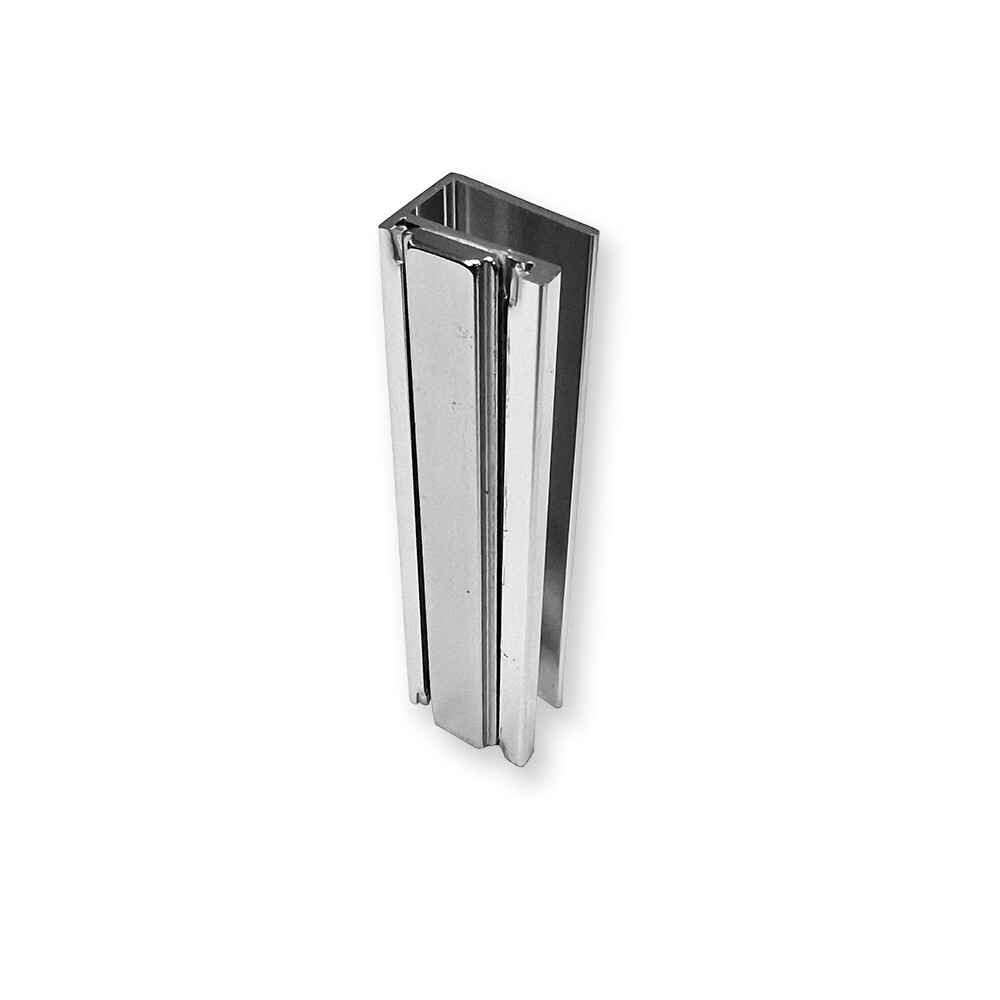 3″ Chrome Frameless Shower Door U-Channel Magnet for 1/8″,5/32″,3/16″,1/4″ Glass