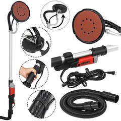 Power Drywall Sander 800W Commercial Electric Variable Speed Sanding Pad 6 Discs