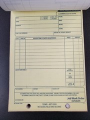 ABFT5868 Adams Job Work Order Book 3-Part Carbonless 33 Sets Each – PACK OF 10