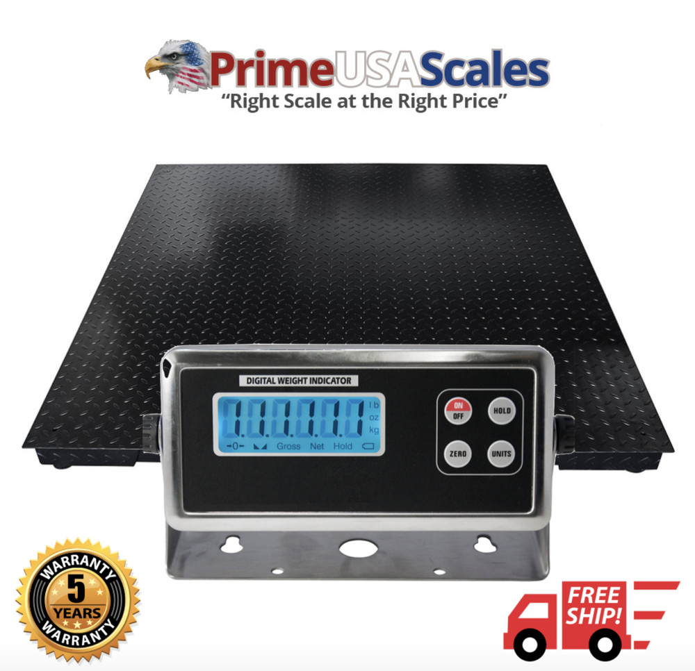 Prime OP-916 60″x60″ Floor Scale 2,500 lb x .5 lb with 5 Year Warranty