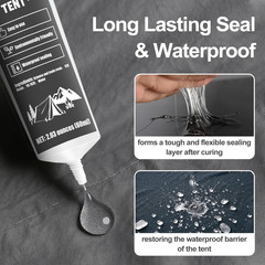 1DFAUL 120ml Tent Seam Sealer Waterproof, Seam Sealer Tent Sealant Repair Kit Cl