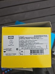 Hubbell 8300REDTRA Duplex Receptacle 20A 125V Red Hospital Grade Tamper Res. NEW