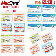 MacDent Dental Orthodontic Buccal Tubes 1st 2nd Molar Tube Roth MBT 022 Bondable