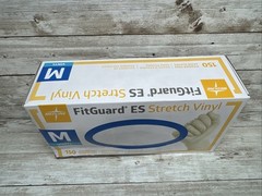 MEDLINE FITGUARD ES Stretch Vinyl Exam Gloves *1 Box* Size: MEDIUM *Manf: 10/21*