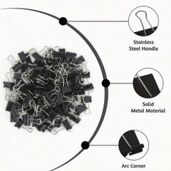 30PCS Metal Binder Clips Clamp Paper Clips Document Organizer Office School