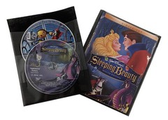 300 Clear 2 Disc Black Non Woven CPP Sleeves & DVD Booklet **1-3 DAYS