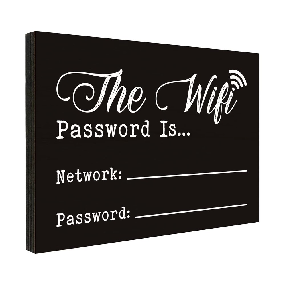 WiFi Password Sign Home Office Restaurant Wall Decor 3.55 x 5.15 PMA016
