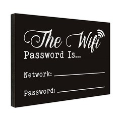 WiFi Password Sign Home Office Restaurant Wall Decor 3.55 x 5.15 PMA016