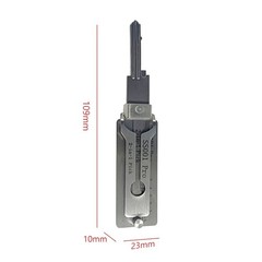SS001 pro Stainless Steel Key Decoder 2 In 1 Precision Hook & Pick Set Lock