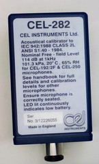 CEL-254/2 Acoustical Calibrator Class 1L CEL-282 Acoustical Calibrator 2L