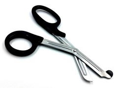25 Pairs Trauma Shears Bandage Scissors 7 1/4″ Black