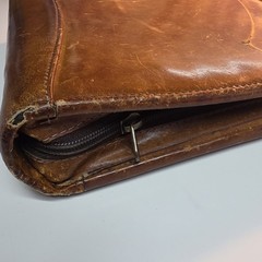 Franklin Covey Riverwood Leather PadFolio Distressed Warm Brown USA