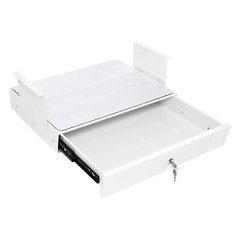 Under Desk Pull-out Drawer Storage Tray with Lock for Desk Organization Office