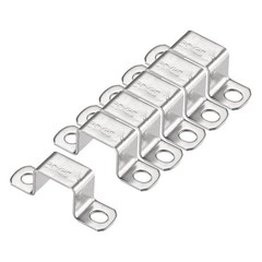 6pcs U Shaped Connector Bracket 22 x 27mm 304 Stainless Steel for Door window