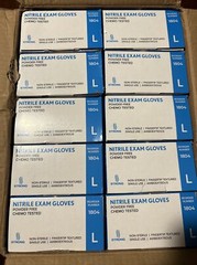 1804 Powder Free Nitrile Medical Exam Gloves – Pack of 1000, Size L. A2