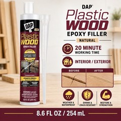 DAP Plastic Wood Epoxy Filler Natural 8.6 fl oz Interior Exterior Waterproof