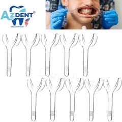 10pcs/packs Dental Autoclavable Lip Cheek Retractor T-shape Mouth Opener Clear