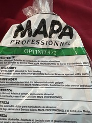 MAPA PROFESSIONAL PROTECTIVE GLOVES: OPTINIT 47241 SIZE 9 (BAG OF 10) NEW!