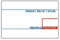 CAS LST-8010 Label, 58 x 40 mm(2.283″ x 1.575″), UPC, 700 Per Roll, 12 Rolls/Box