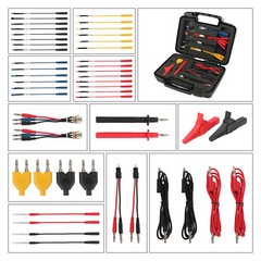 48PCS Automotive Multimeter Test Lead Kit Wire-Piercing Clip Test Probe Wire Set