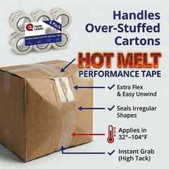 Tape Logic Packing Tape (2-Rolls), 2″ x 55 yd – Heavy Duty Packaging Tape Refill