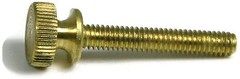 Brass Knurled Head Thumb Screw Machine Screws #6-32 QTY 25