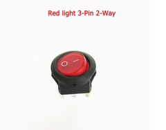 KCD1 Round Power Button Switch With Light 2/3/4/6-Pin 2/3-Way OFF/NO Hole 20MM