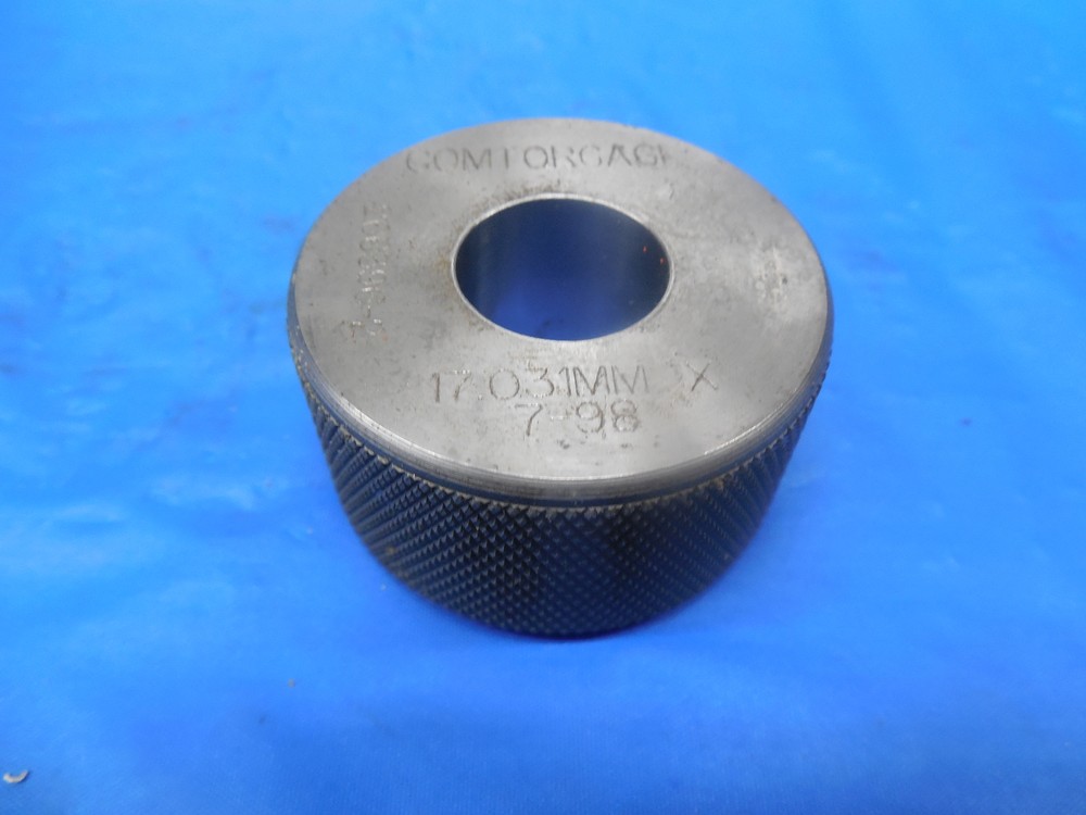17.031 CLASS X MASTER PLAIN BORE RING GAGE 17.000 +.031 OVERSIZE 17 mm .6705