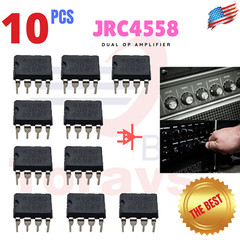 JRC4558 LM4558 Audio Low Noise Dual OP-AMP DIP-8 JRC4558D IC replaces 10Pcs