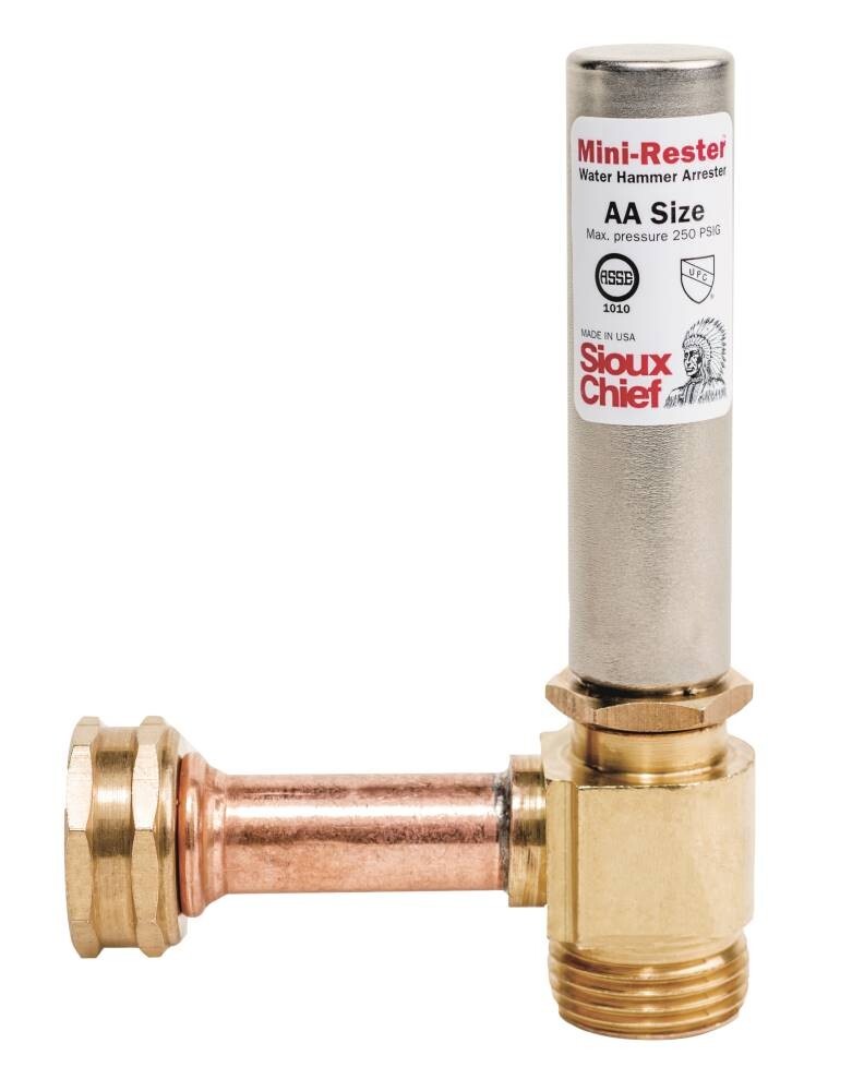 Sioux Chief 660-HB MiniRester™ Water Hammer Arrester, 3/4″ FHT Swivel x 3/4″ MHT