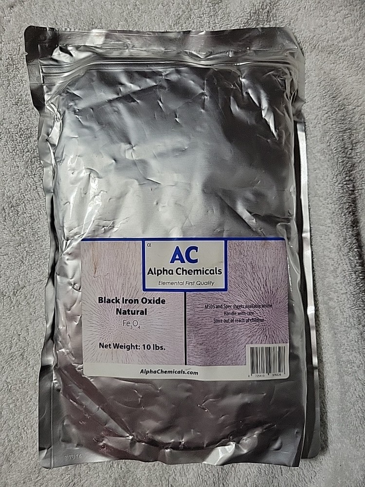 Black Iron Oxide – Fe3O4 – Natural – 10 Pounds