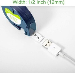 10Pcs 91331 91332 Plastic Tape Compatible DYMO Letratag Label Maker LT-100H