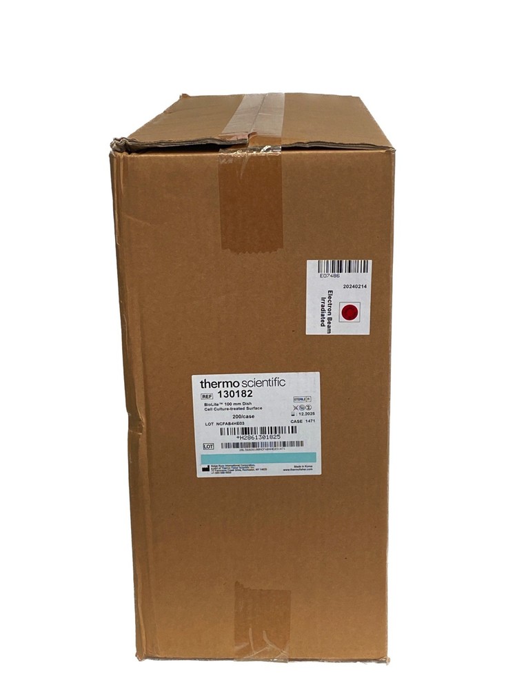 (200/Cs) THERMO BioLite 100mm x 20mm Cell Culture-Treated Petri Dishes 130182