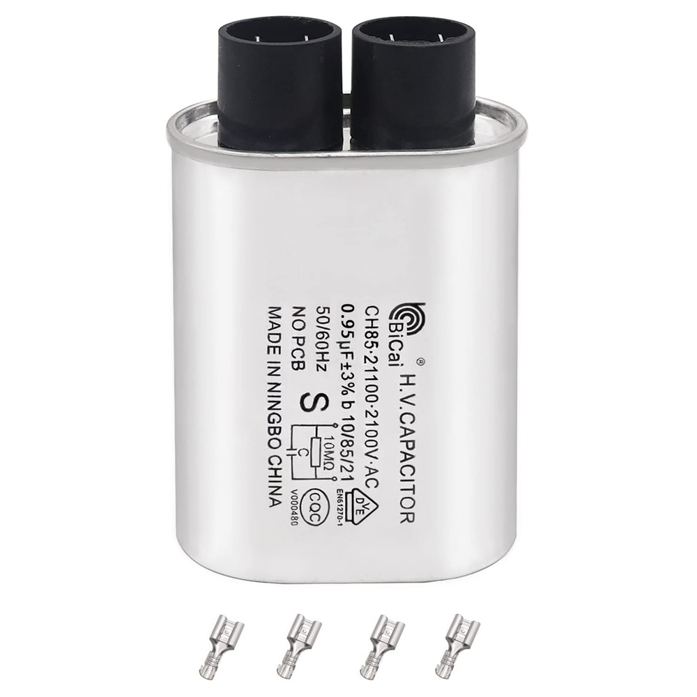 Tnisesm Microwave Capacitor 0.95Uf 2100V, High Voltage Capacitor 1/4″ Standard T