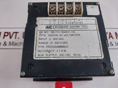 Automatic electric digital ac voltmeter 0-500.0 vac