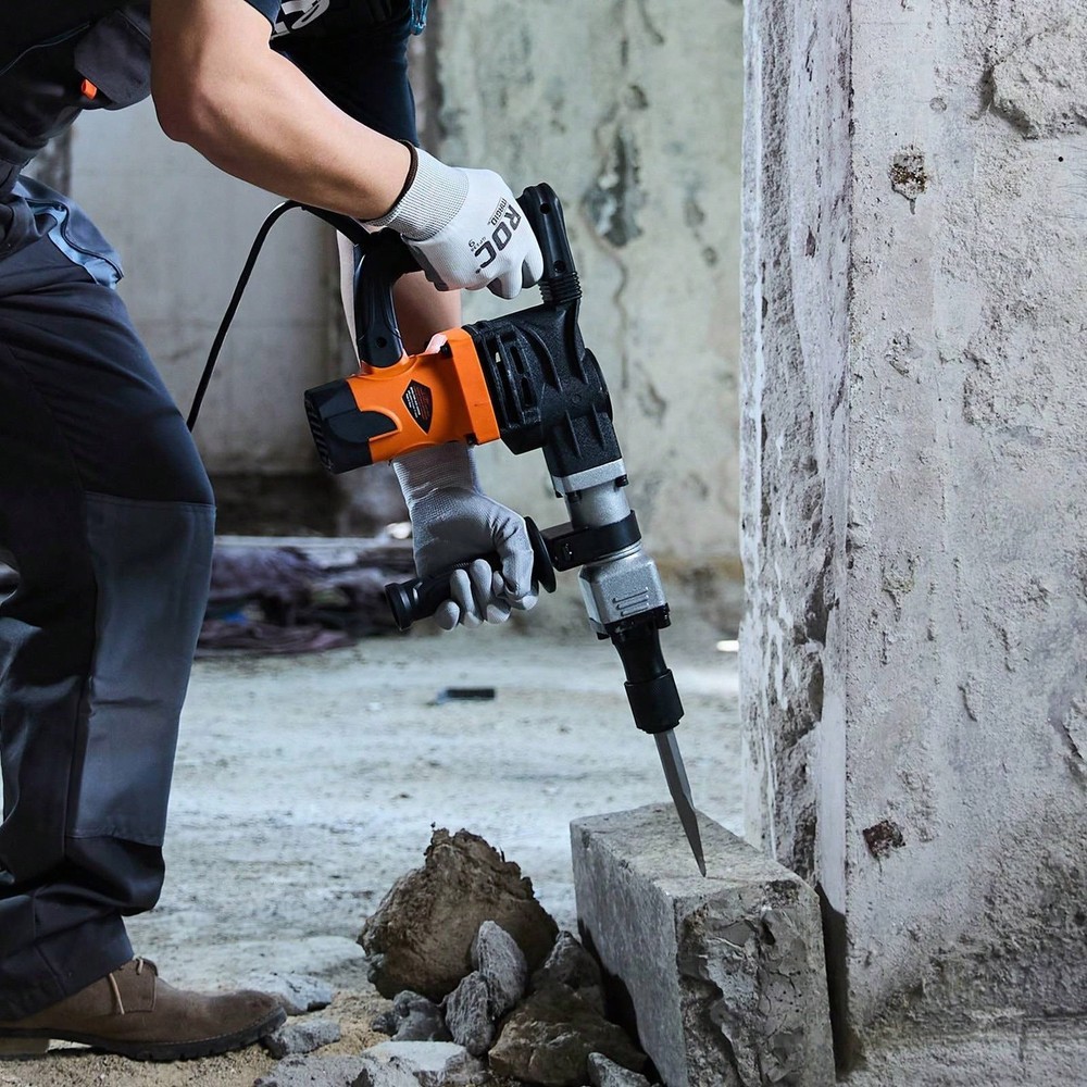 1400W Electric Demolition Jack Hammer 2900 BPM 19J 2 Chisels Case