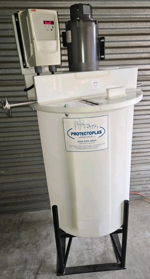 Protectoplas Mixing Tank Model MT-55-23 w/Control, Motor, Impellor, & Stand 115V