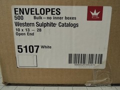 Open End Catalog Envelopes, 10″ x 13″, 28#, White, Center Seam – BOX OF 450